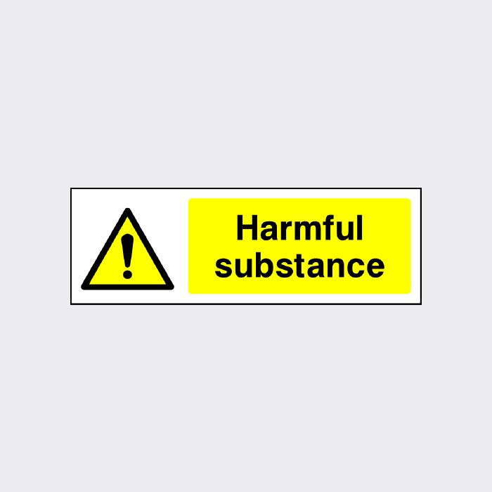 Harmful Substance Warning Sign