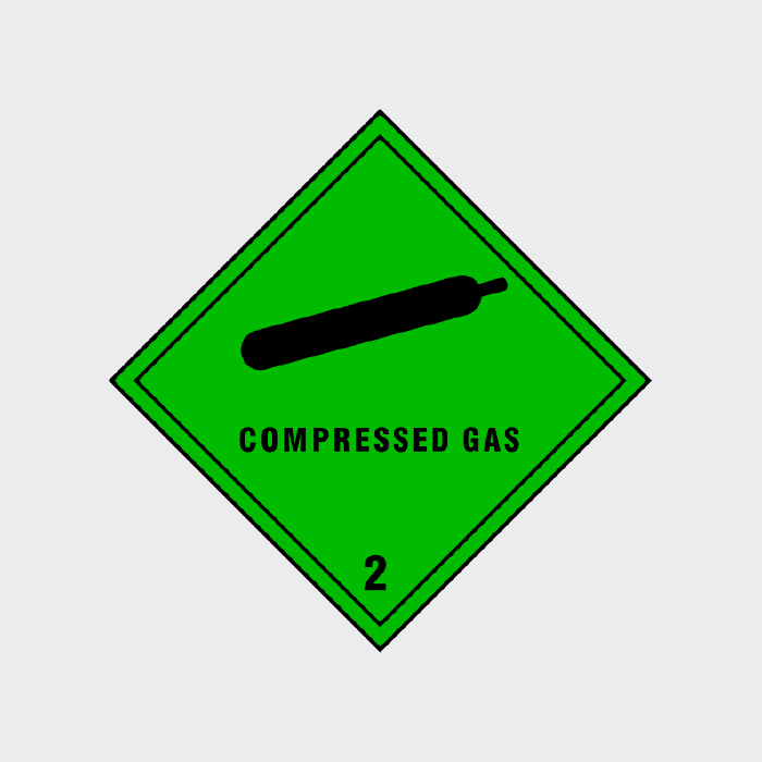 Compressed Gas Class 2 Diamond Sign