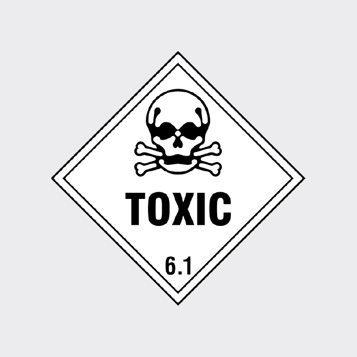 Toxic Class 6.1 Diamond Sign