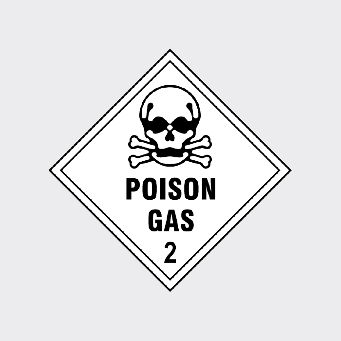Poison Gas Class 2 Diamond Sign