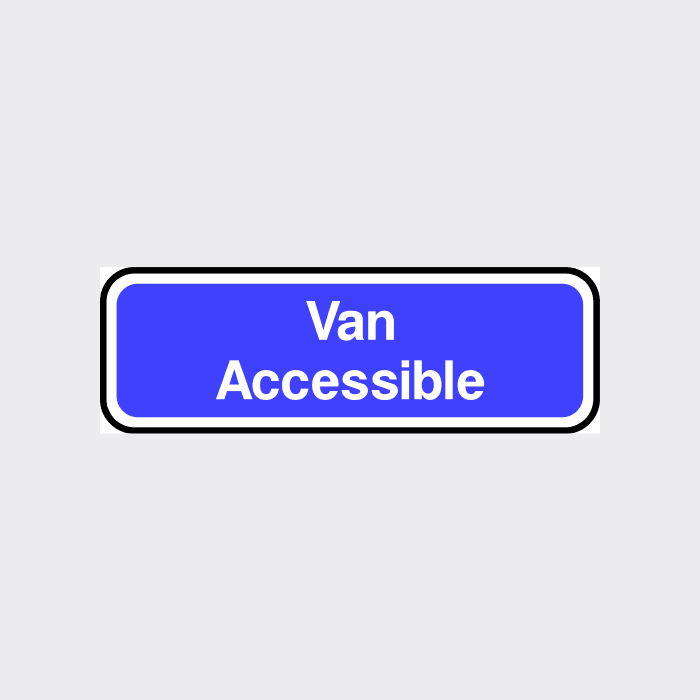 Van Accesible sign