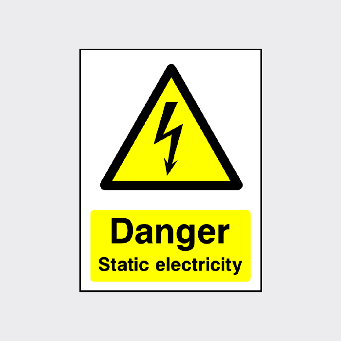 Danger Static Electricity Sign