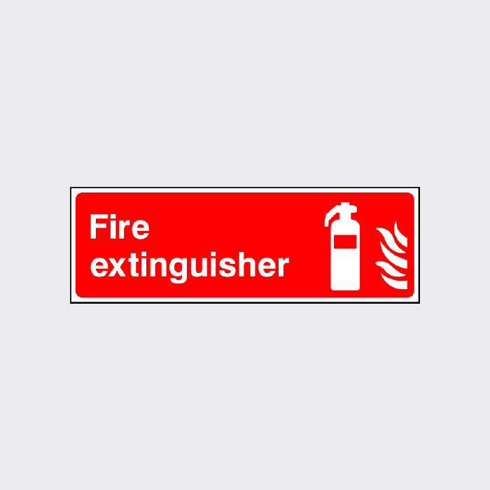 Fire Extinguisher Landscape sign