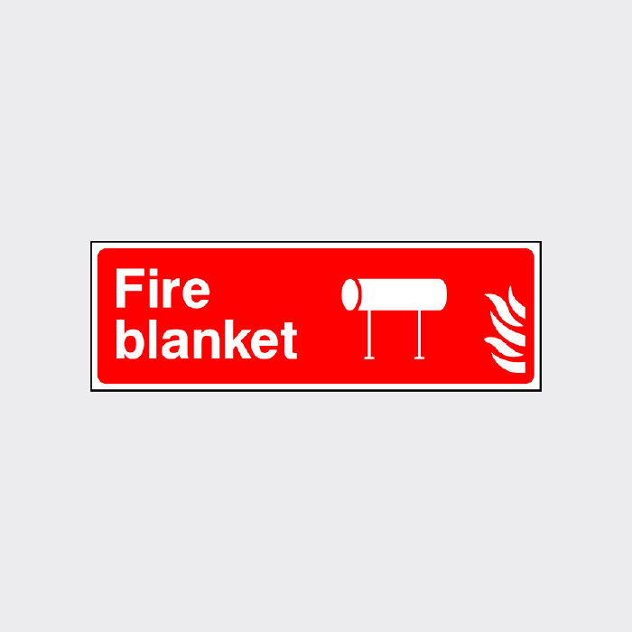 Fire Blanket landscape sign