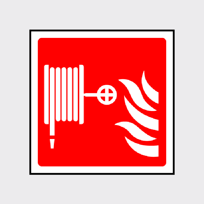 Fire hose reel sign