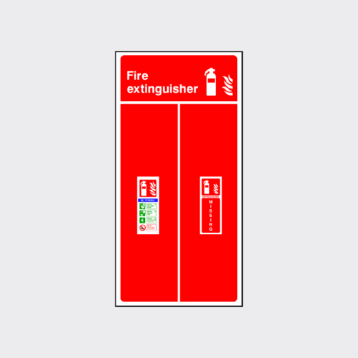 BC Powder Extinguisher Missing Sign