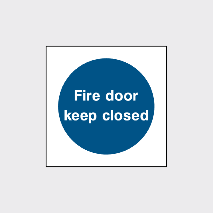 Fire Door Keep Closed Square Sign