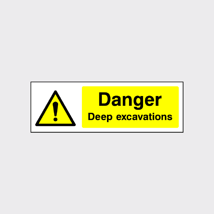 Danger Deep Excavations Sign Landscape