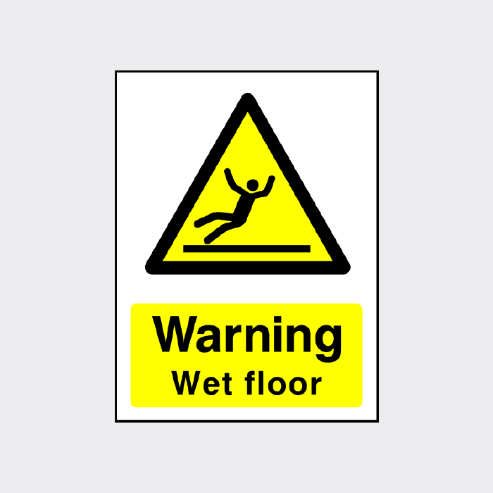 Warning Wet Floor Sign