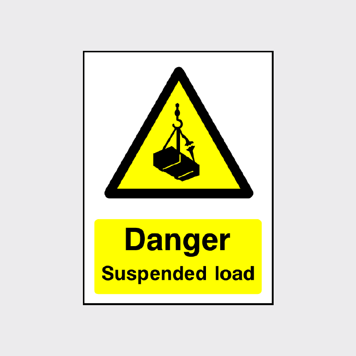 Danger Suspended Load Sign