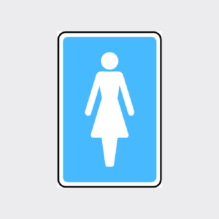 Female Toilet Symbol Sign