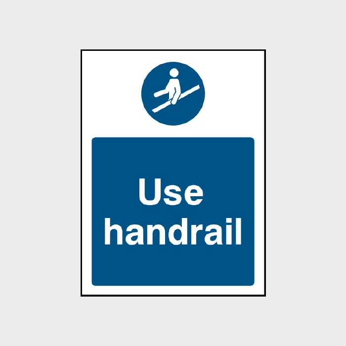 Use handrail sign