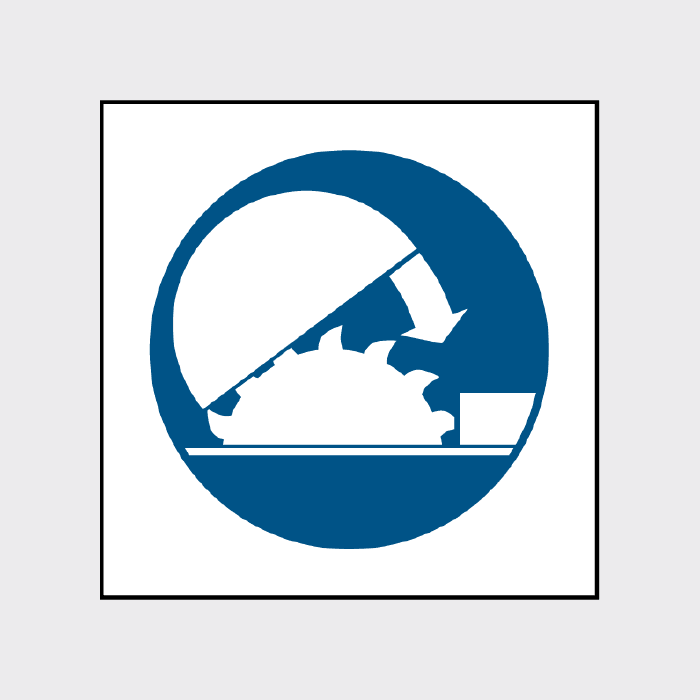 Use adjustable guard sign