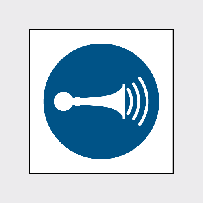Sound horn sign