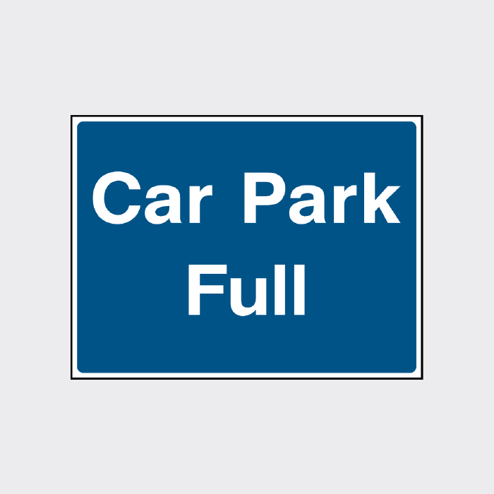 Car Park Full Sign