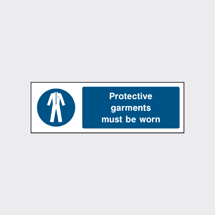 Protective garments must be worn sign PROT0001 The Safety Sign Shop