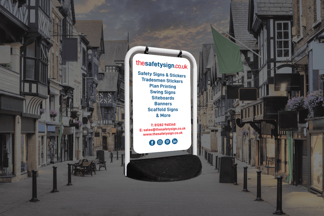 Sign Swing Type Sample Versatile Swing Signs for All Trades and Retail Outlets | Customisable ...