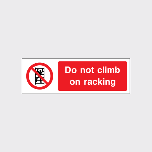 Racking Exit Sign Restricted Access Signs - No Access Signs