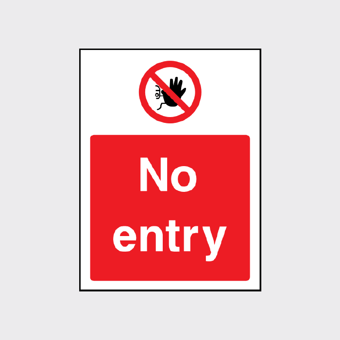 No Entry Sign - The Safety Sign