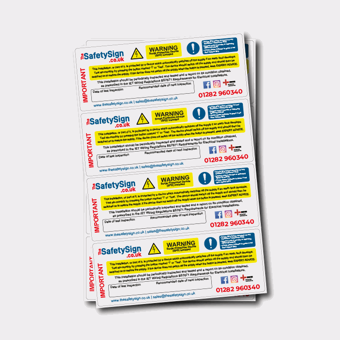 All-in-One SPD, Periodic, and RCD Custom Stickers - Free Sharpie