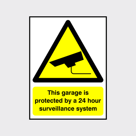 This garage is protected by a 24 hour surveillane system
