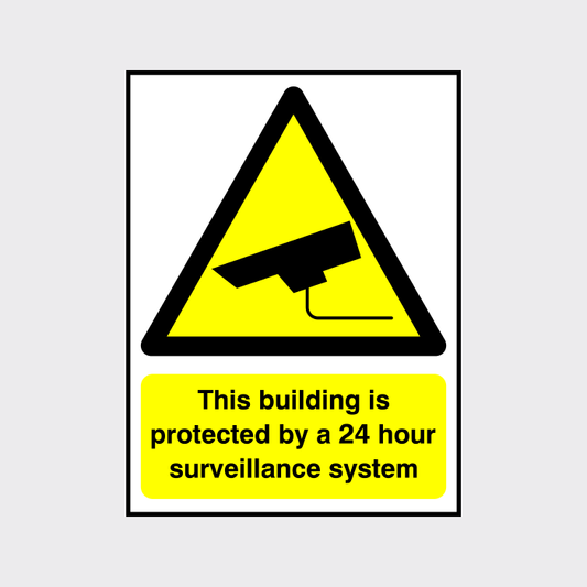 This building is protected by a 24 hour surveillance system