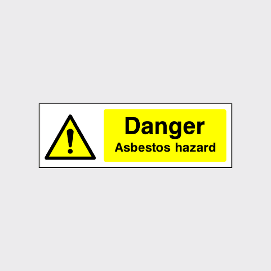 Danger Asbestos Hazard Sign