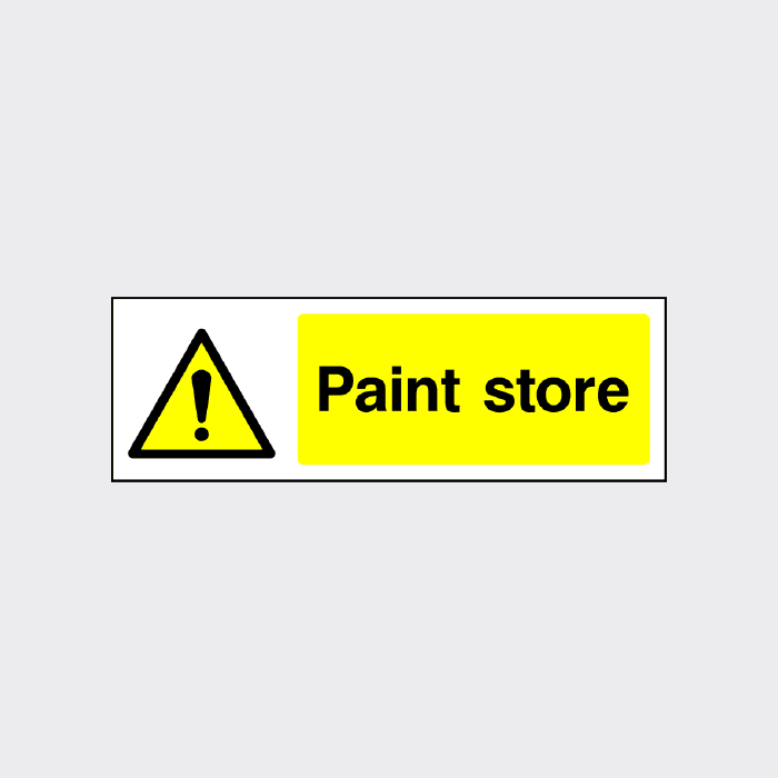 Paint Store Warning Sign | Durable Hazard Safety Signage