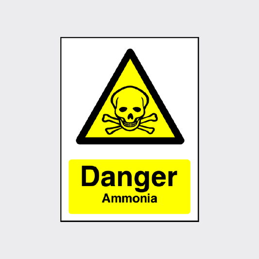 Danger Ammonia Sign