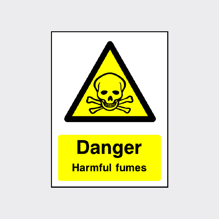 Danger Harmful Fumes Sign