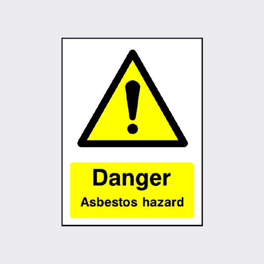 Danger Asbestos Hazard Sign