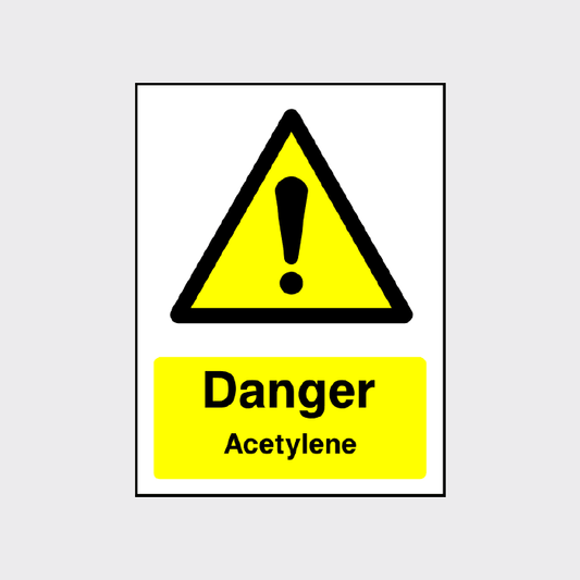 Danger Acetylene sign