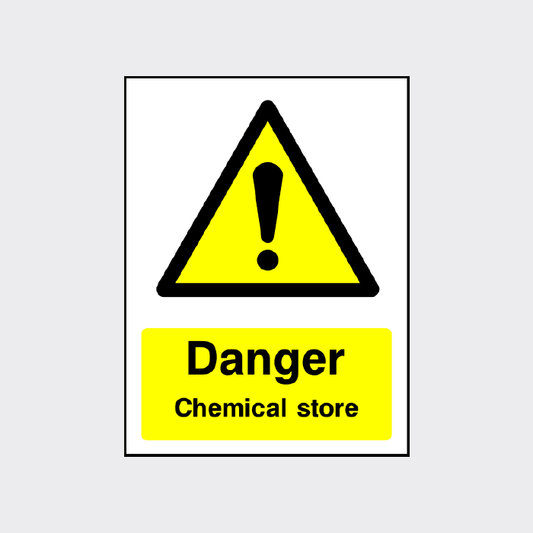 Danger Chemical Store Sign