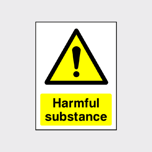 Harmful substance sign