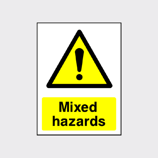 Mixed hazards Sign