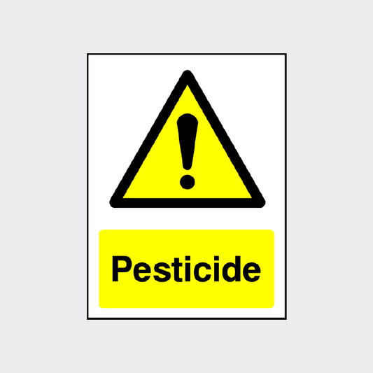 Pesticide sign