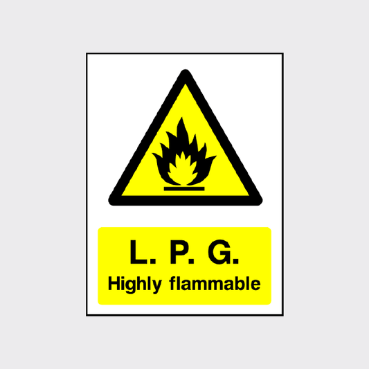 LPG Highly flammable Sign