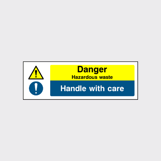 Danger Hazardous waste sign