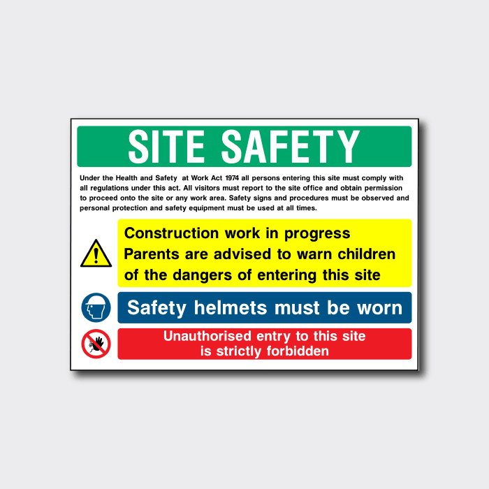 Project Work Signage Construction Work in Progress Sign | Multi-Message Safety