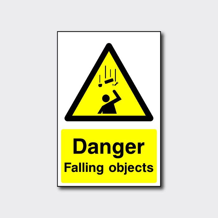 Danger Falling Objects Sign | Workplace Safety Warning