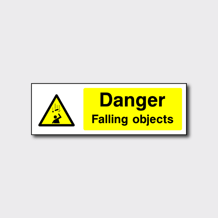Danger Falling Objects Sign | Workplace Safety Warning