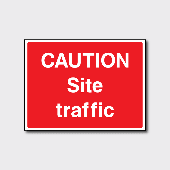 Caution Site Traffic Sign | Workplace Safety Notice