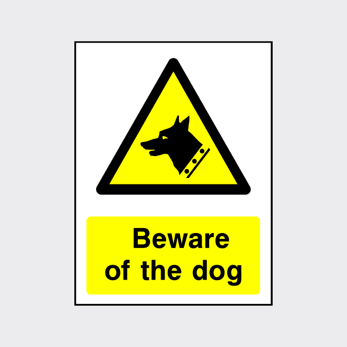 Beware of the Dog Sign | Warn & Deter Trespassers