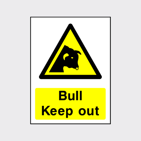 Bull - Keep out sign
