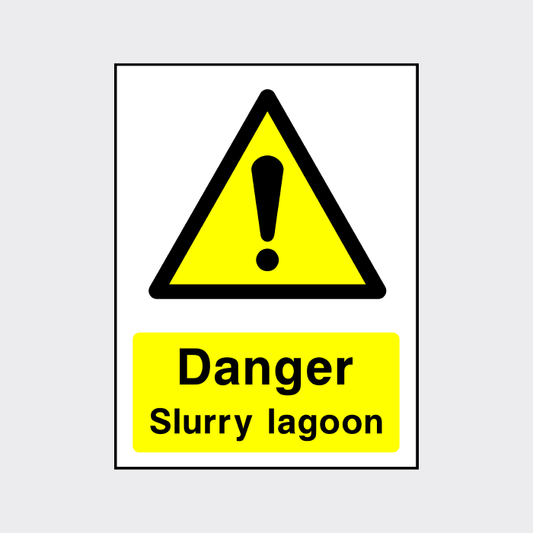 Danger - Slurry Lagoon Sign