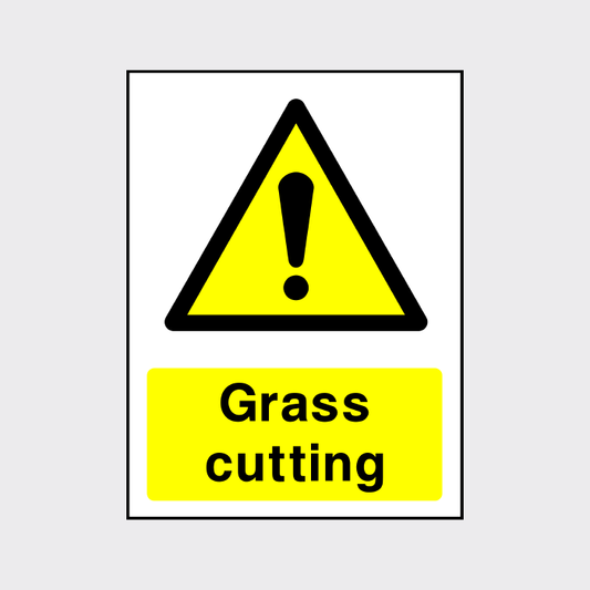 Grass Cutting Sign