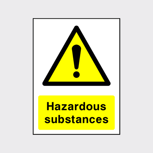 Hazardous Substances Sign
