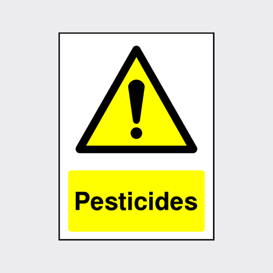 Pesticides sign