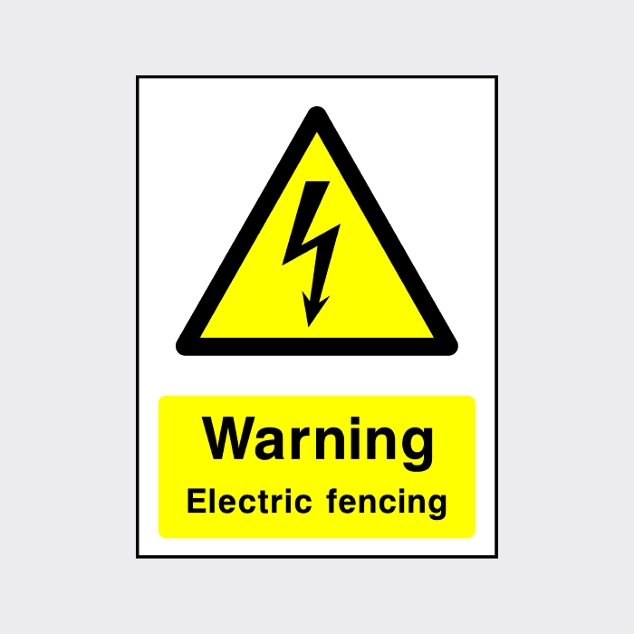 Warning Electric Fencing Sign | Ensure Safety & Prevent Accidents