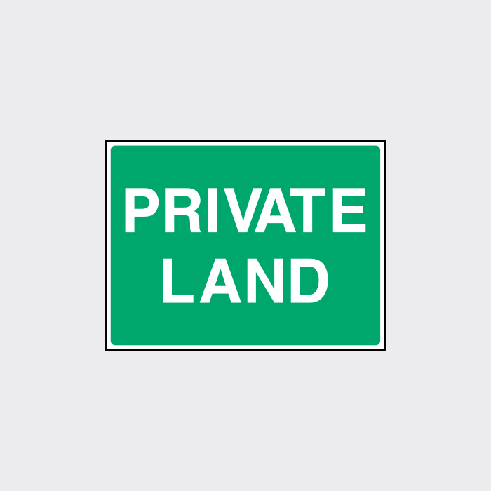 Forland Sign Private Land Sign | Clearly Mark Restricted Area
